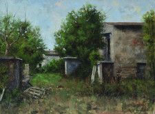 Dipinto Olio Su Tavola