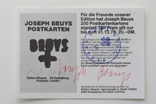 Joseph beuys cartolina - joseph, beuys: