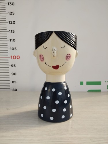 Vaso arredo smaltato donna a - d'arredo,