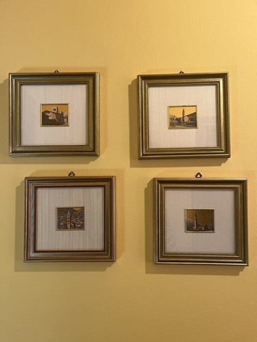 Quadretti foglia d oro - 4, su