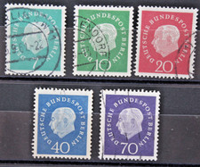 Berlino Germania 1959 Theodor Heuss Serie Completa Francobolli Timbrati (C.SI)