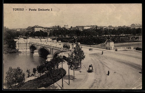 Cartolina torino ponte - cartolina,