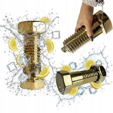 Bottiglia a vite dorata da 500