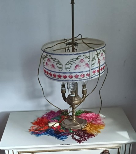 Lampada tavolo vintage ottone - vintage,
