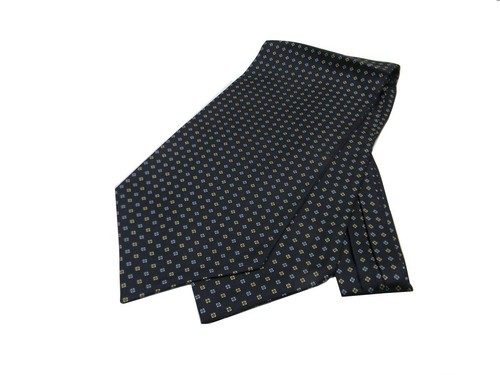 Ascot uomo seta - , blu
