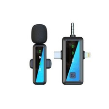H65 Microfono Lavalier Wireless 3 in 1 per Telecamera Sportiva Cancellazione Rum