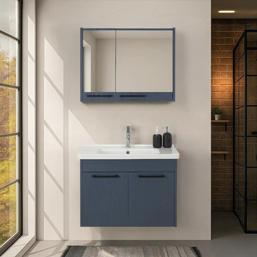 Mobile bagno sospeso - 80, blu