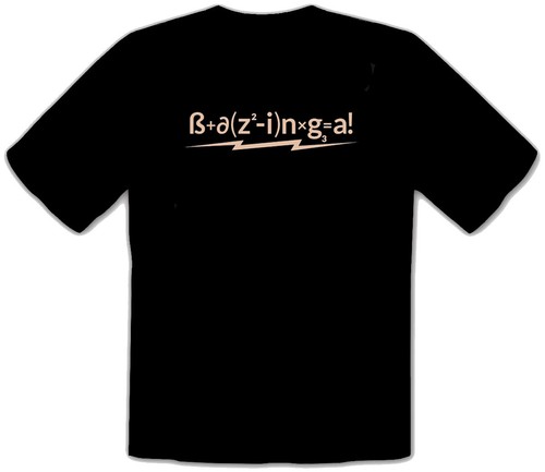 Bazinga maglietta formula - bazinga!,