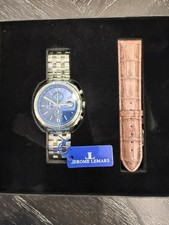 Orologio Uomo Jerome LeMars Seurat BLEU 45mm JL5556B Cristallo Zaffiro