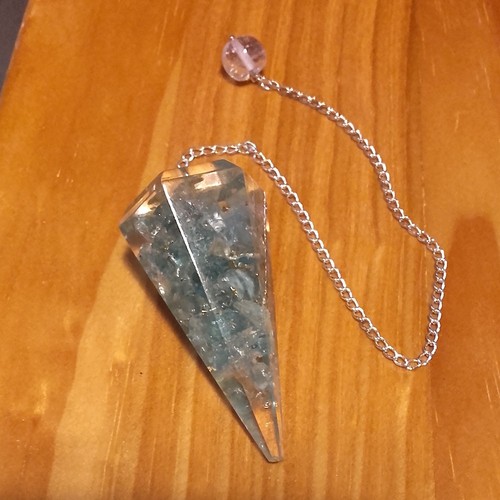 Pendule divinatoire orgonite - pendule,