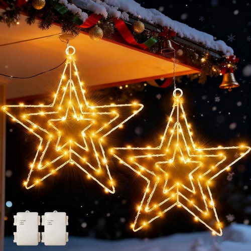 Stella natale luminosa - stella, 2