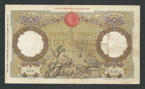 Italy lire 100 vf - 100, /