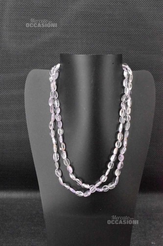 Collana pietre ametista viola - collana,