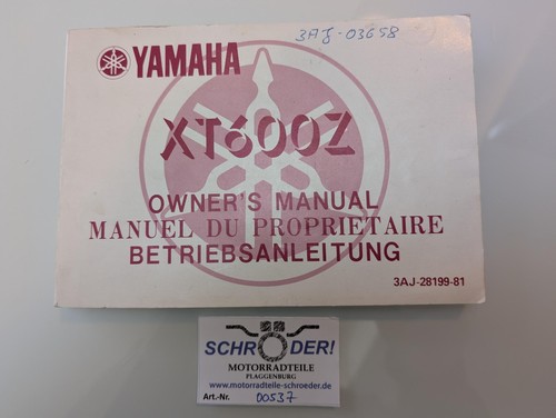 Yamaha xt600z tenere - tenere, manuale