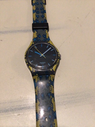 Orologio swatch blu giallo - orologio, e