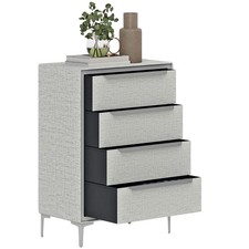 HOMCOM Cassettiera 4 Cassetti