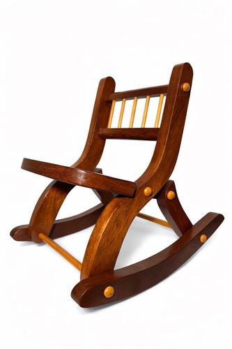 Sedia dondolo vintage - a,