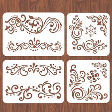 4PCS Stencil Angolari in Pizzo