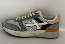 Sneakers scarpe uomo Premiata 483 white air force grigio scamosciato