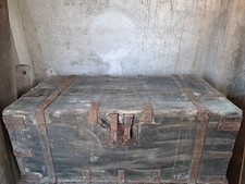 Baule Forziere Legno Antico