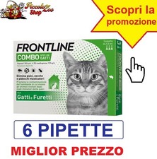 Frontline Combo gatti 6 pipette antiparassitario per gatto antipulci SCAD 2027