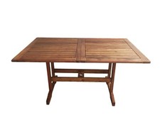 TAVOLO IN LEGNO ACACIA ESTENSIBILE ESTERNO RETTANGOLARE TOMMASO 150/200X90X73