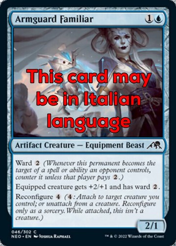 Mtg armguard familiar foil exc - mtg,