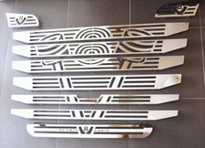 Anteriore Griglia Rete Cover Stretto Cabina Scania R2010/16 V8 Lucidato Acciaio