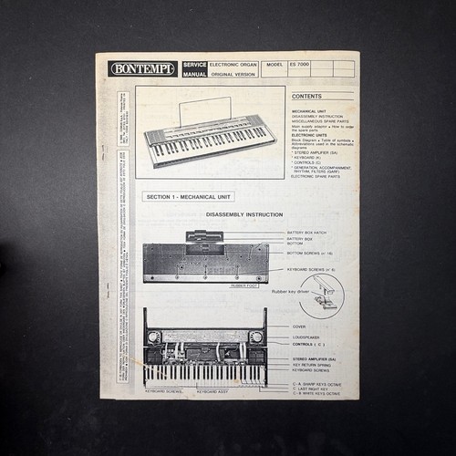 Organo elettronico vintage - organo,