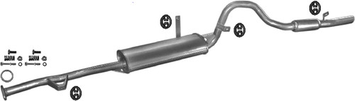 Silenziatore scarico suzuki - silenziatore,