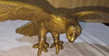 Scultura In Bronzo Di Aquila Militare Dorata