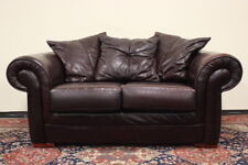 Divano modello Chesterfield / Chester originale inglese 2 posti pelle marrone