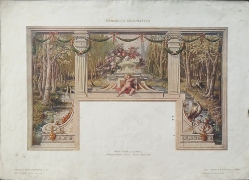 Antica stampa colori - colori, 1900
