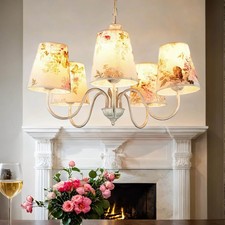 Lampadario shabby bianco
