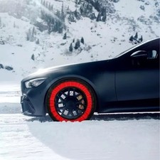 Calze da neve per pneumatici ruota auto design elegante 2 pezzi con caratteristiche di trazione superiori