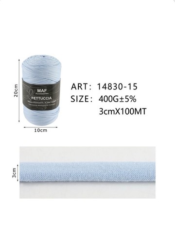 Fettuccia lycra azzurra 400g - azzurra,