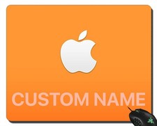 mousepad apple arancione nome