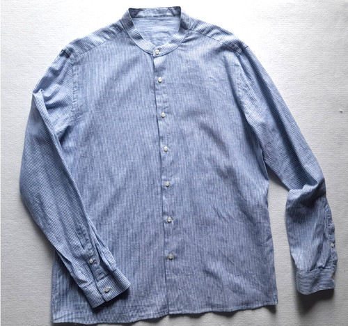 Camicia blu salina collo - camicia,