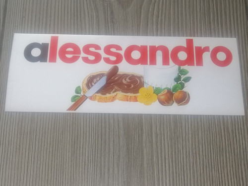 Adesivo nutella originale nome - adesivo,