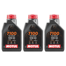 3 LITRI OLIO MOTORE MOTO 4T MOTUL 7100 10W50 100% SINTETICO MA2 API SP SPORT ADV
