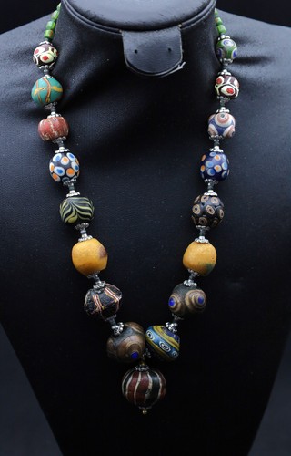 Collana perle vetro - perle, in