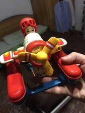 Elicottero giocattolo anni 70 gioco vintage aereo roteante pilota bambini raro