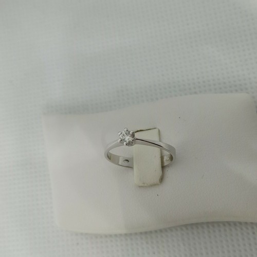 Anello solitario oro bianco - , 18