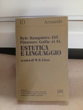 Autori Vari Estetica e linguaggio. Introduzione di Stefano Rizzo Armando 1977
