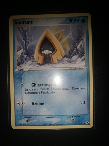 Carta pokémon snorunt 101 - carta,