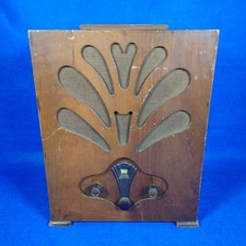 Vintage wooden radio - vintage, --