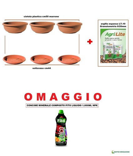 Kit vaso ciotola - kit, plastica