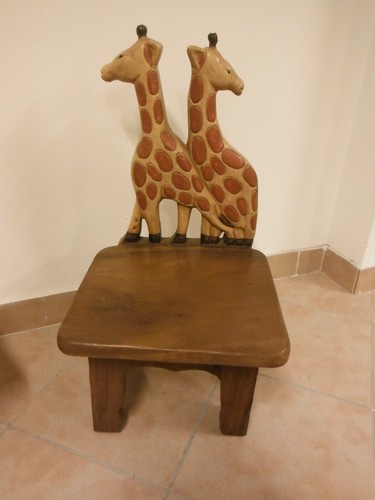 Seggiola giraffa in - seggiola, “giraffa” in