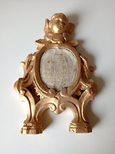 Ovale putto dorato legno - dorato,