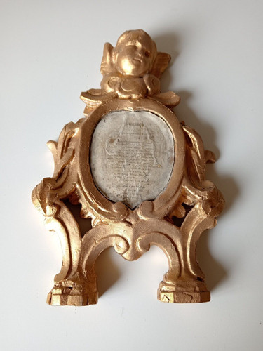 Ovale putto dorato - ovale,